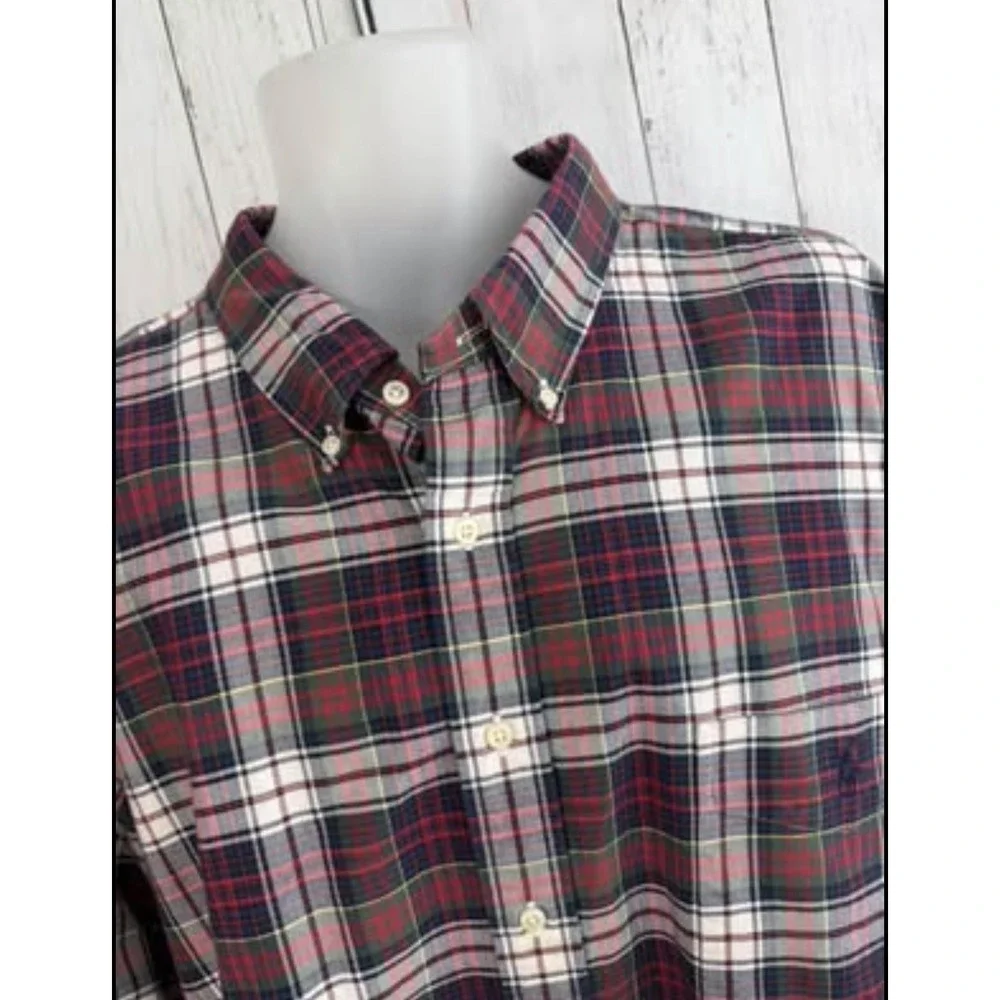Men's Polo Ralph Lauren Button Down Shirt Plaid Big & Tall 3XB